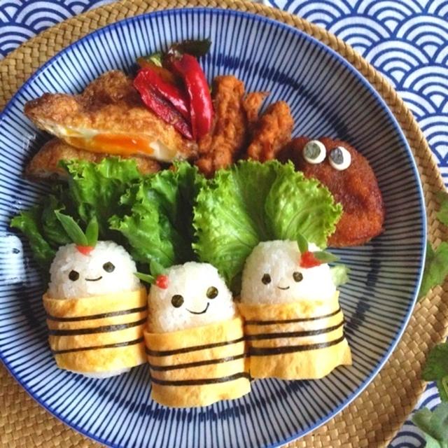 たまごの俵おにぎり＊あさごはん