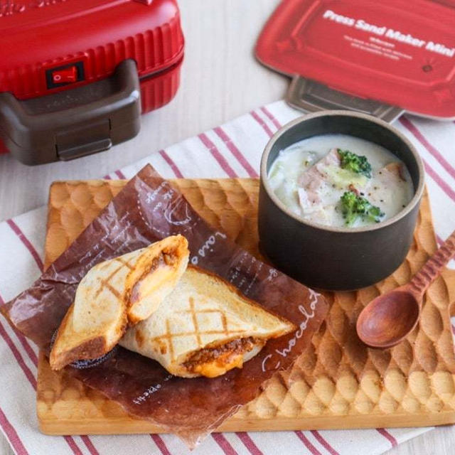 ＊【フーディスト】récolteプレスサンドメーカー ミニdeホットサンド＊