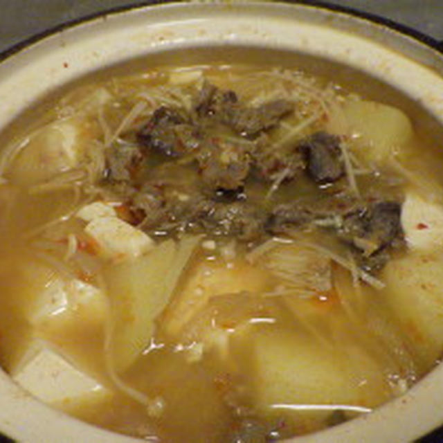 キムチ肉豆腐　肌寒い日に(^_-)-☆