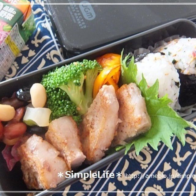 お弁当しんぷるらいふ・つくれぽ絶品ポークのお弁当