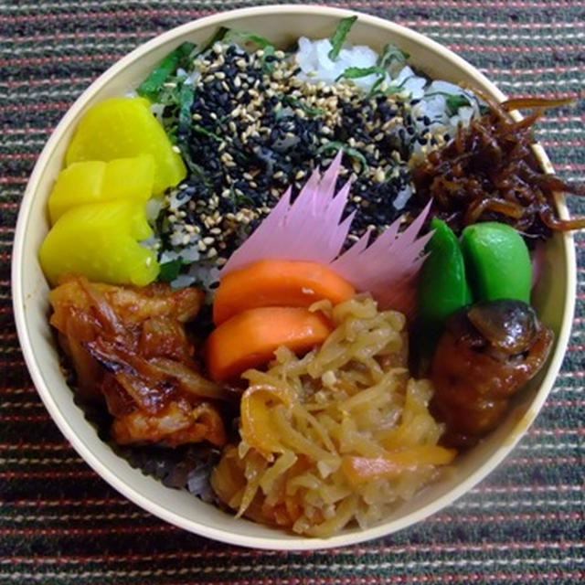 鶏のケチャップタマネギお弁当。