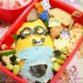 キャラ弁★ミニオンキャラの♪たまごおにぎり弁当♪