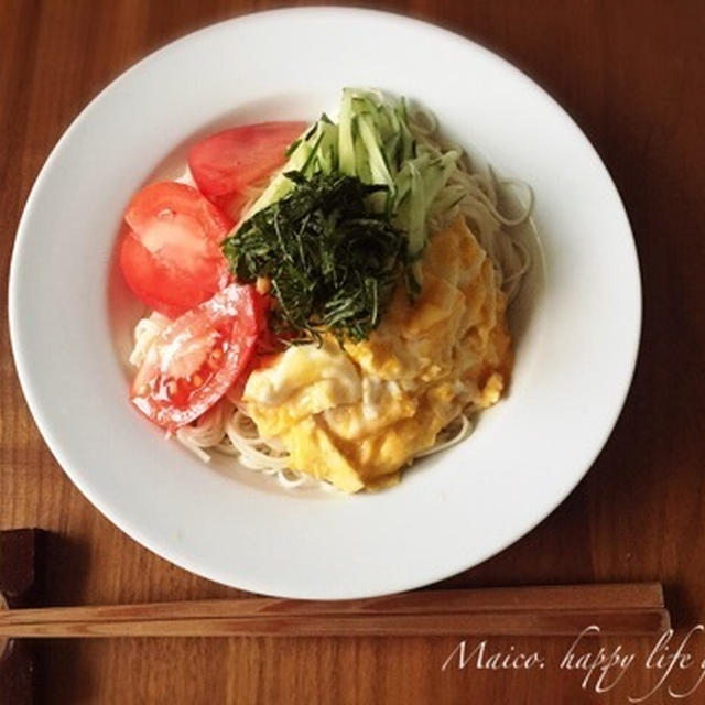 簡単サラダ素麺&週末のご飯事情