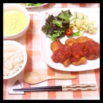 イタリア風チキンカツ。