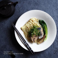サバ缶で即席和風冷やしラーメン
