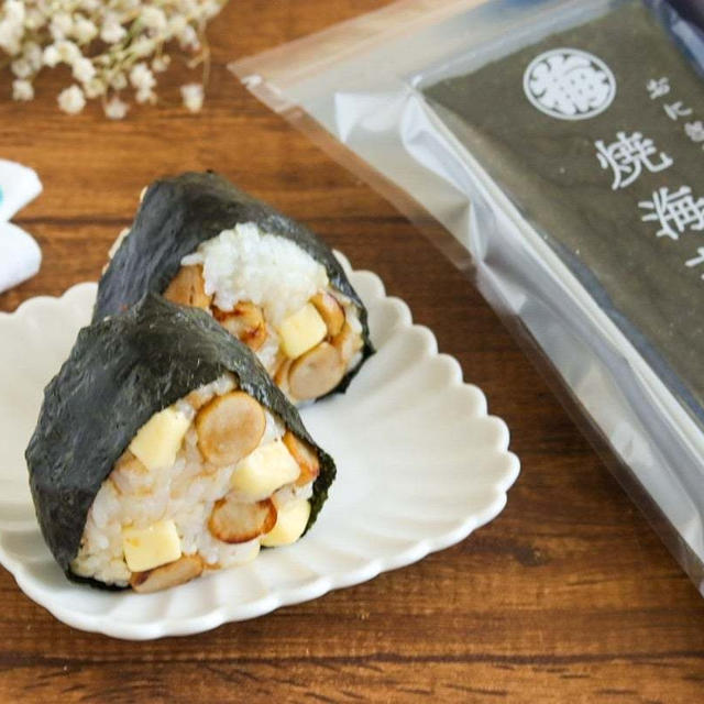 ＊【レシピ】ウインナーとチーズのおにぎり＊