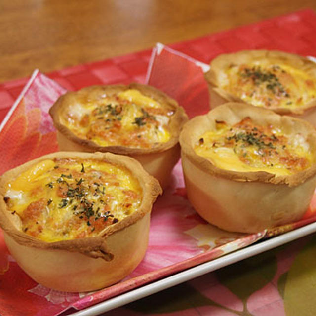 キャベツと鮭のキッシュ