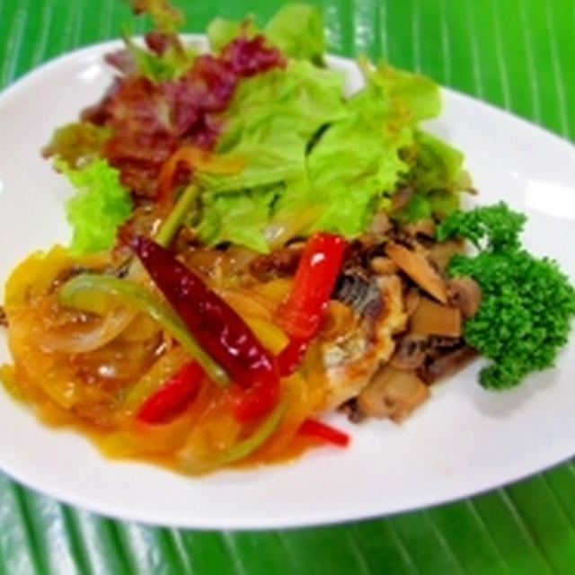 鯵のスパイシーあんかけ