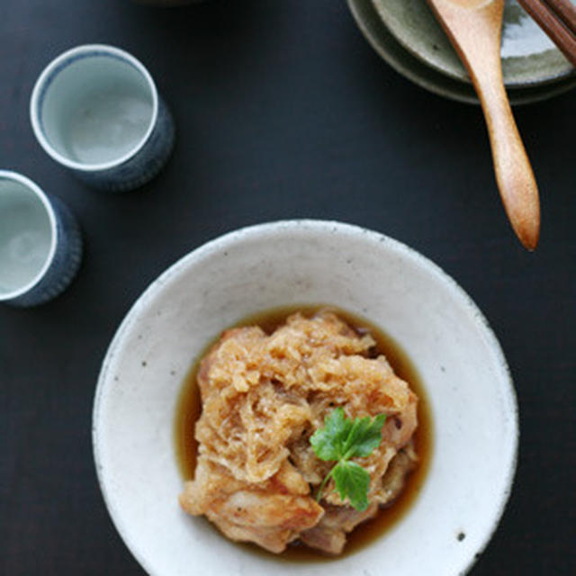 鶏唐揚げのおろし煮