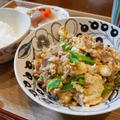 豆腐とスナップえんどうのたまご炒め#本日のおうちごはん