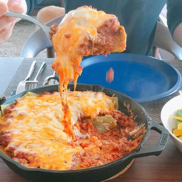 スキレットでおいしい手打ちラザニア＊いよいよ！