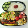 大人のお弁当箱レシピ-鮭とカニカマ卵焼き