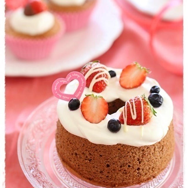 ♡ バレンタイン♪生チョコシフォンケーキ ♡