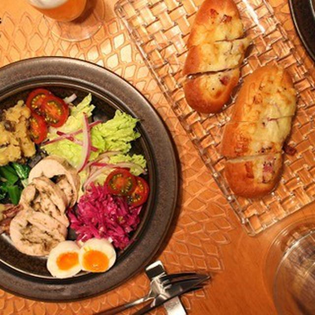 ストウブで『鶏ハム』の夜ごはん。