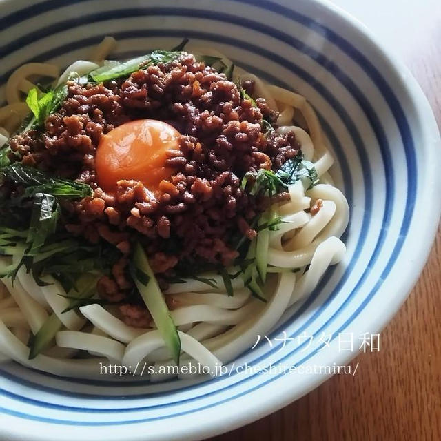 ピリ辛肉味噌うどん