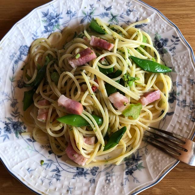 春のパスタ作りました♪