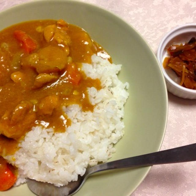 懐しチキンカレー＆ホントにグリーンサラダ