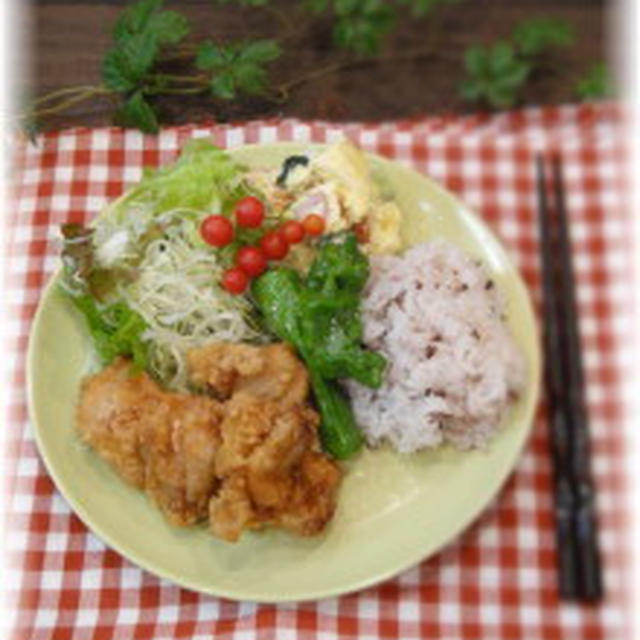 カフェ風★から揚げワンプレートランチ(レシピ）