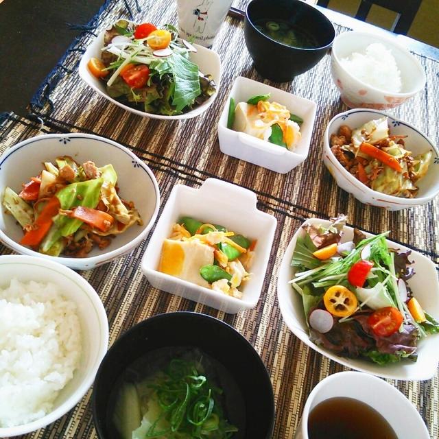 豚挽き肉とキャベツの甘味噌炒め