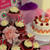 First birthday cake and cupcakes for Mira’s birthday party
