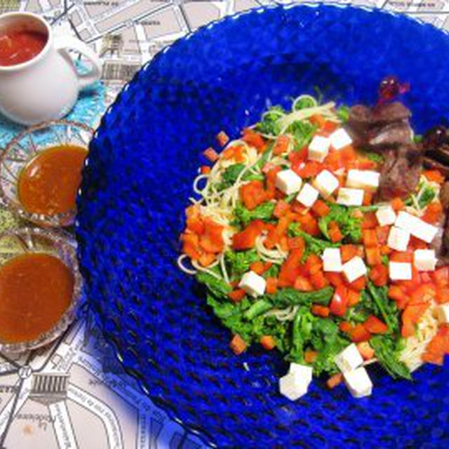 マ･マー つけて食べるスパゲティ　菜の花のつけスパゲティ