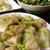 鶏胸肉と白菜の塩炒め、大根人参小松菜サラダ