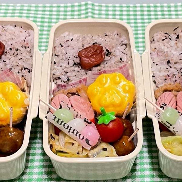 6月20日＊定番おかずでとっても簡単弁当♩♩♩