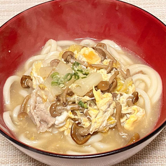 【レシピ　なめことじうどん】人間関係運、金運、財運、仕事運、健康運アップ！