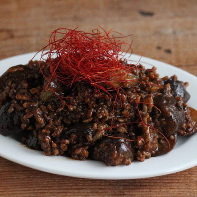 カルディの麻婆豆腐醤でマーボーなす