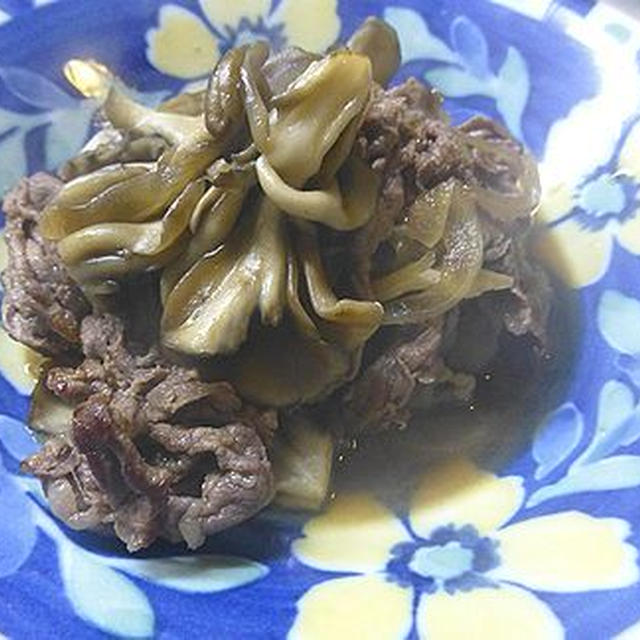 牛肉とまいたけの炒め煮