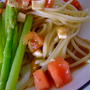 冷製パスタ（カプレーゼの残り）