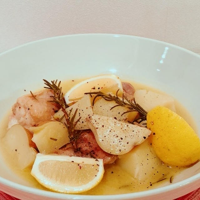 鶏肉とポテトのハーブグリル　キラキラの街でポロンと