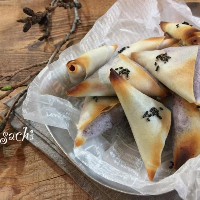 動画になりました！春巻きの皮deスイートポテトパイ♡
