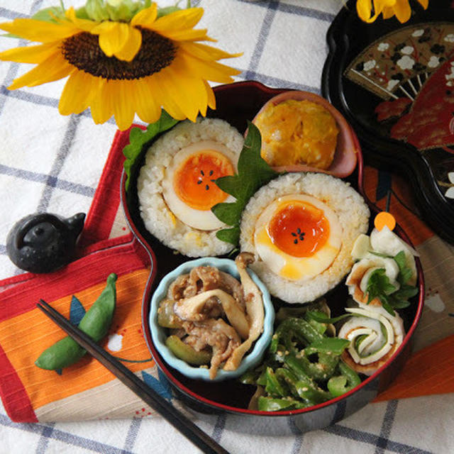 半熟味玉弁当②