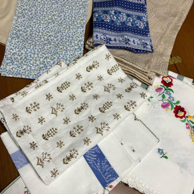 春夏用にファブリックを入れ替え
