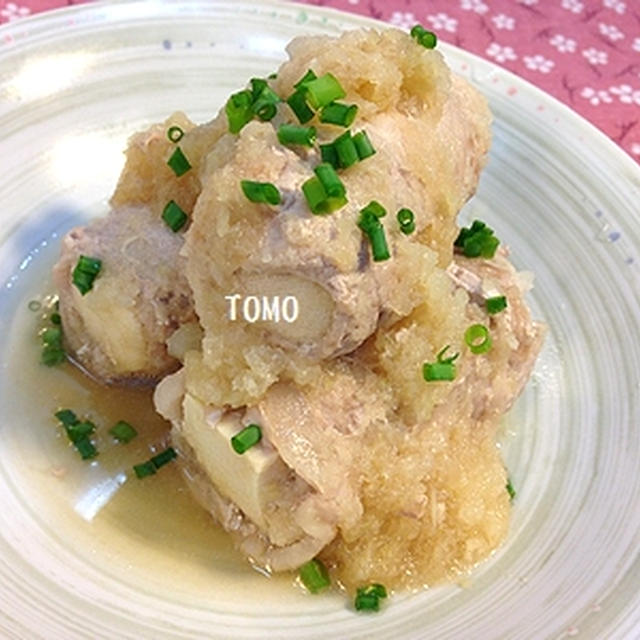 ほっこりおかず♪豚肉の高野豆腐巻き 　の　みぞれ煮