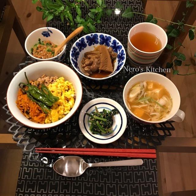 今日の晩ごはん 鶏そぼろ丼 By Nero Sさん レシピブログ 料理ブログのレシピ満載