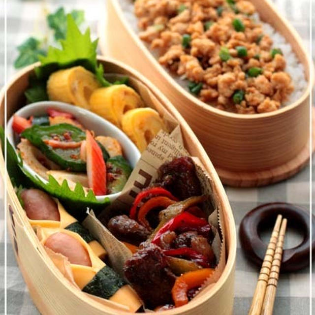 鶏そぼろの丼弁当～パパのお弁当～