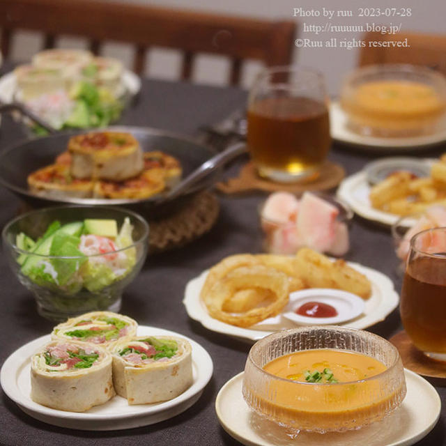 【献立】コストコのハイローラーと、焼きハイローラーと、たかシェフ先生のガスパチョなどなど。～第二回コストコ購入品とコストコご飯と～