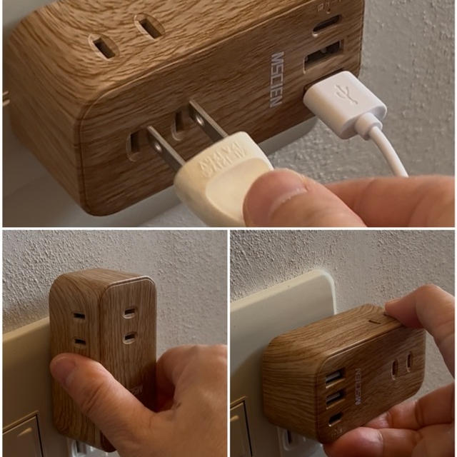 【180度回転で使いやすい】USB付き電源タップが優秀すぎた！おしゃれな新色も登場　＠PR