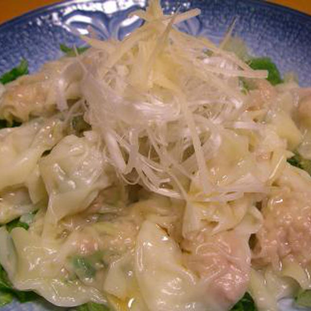 えび＆香菜入り　茹でワンタン