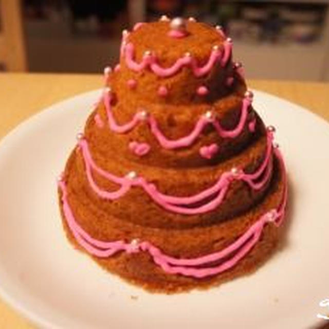 ケーキ型パウンドケーキ　アイシングデコレーション