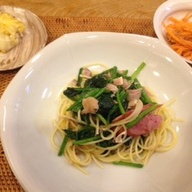 煮凝りでパスタ