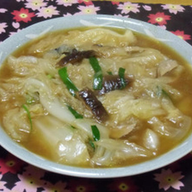 白菜の旨みが全開です！！強首白菜の醤油煮込み