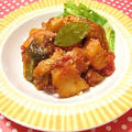 鶏肉とじゃが芋のトマト煮