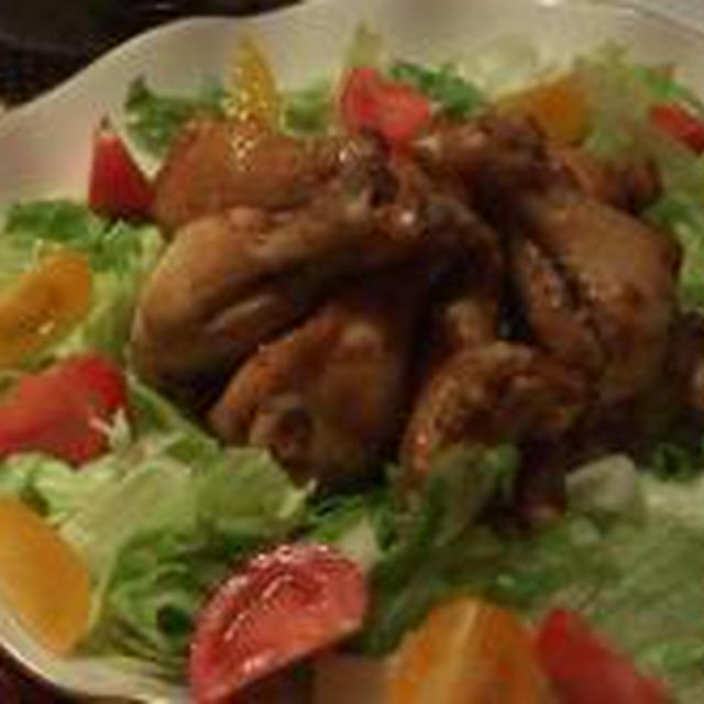 鶏手羽元のバーベキュー焼き