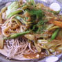 蕎麦のカレー味噌あんかけ