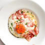 【朝ごはんに！】ベーコンエッグパスタのレシピ