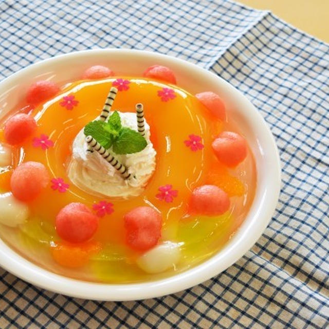 クッキング教室(ゼリーケーキ作り)と週末作りおき