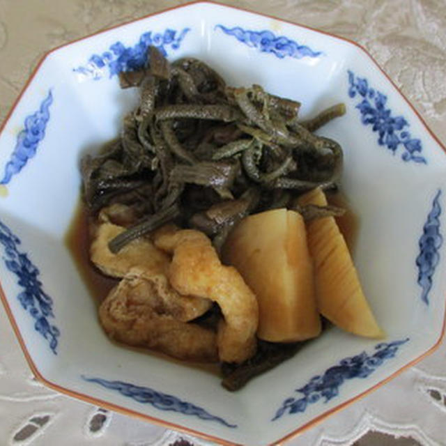 ゼンマイとタケノコの煮物★★★
